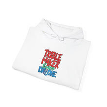 Load image into Gallery viewer, Trouble Maker Hoodie - Cozy Unisex Heavy Blend Sweatshirt for Casual Days, Gift for Friends, Trendy Streetwear

