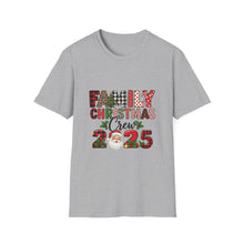 Load image into Gallery viewer, Family Christmas Crew 2025 Unisex T-Shirt, Holiday Apparel, Family Gathering Wear, Christmas Gift, Matching Family Shirts
