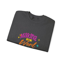 Load image into Gallery viewer, Brightening the World Crewneck Sweatshirt, Cozy Unisex Pullover, Perfect Gift for Friends, Inspirational Apparel for Every Occasion, [...]

