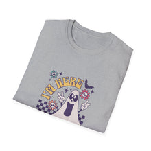 Load image into Gallery viewer, Halloween Ghost T-Shirt, Unisex Softstyle, Funny Boo Shirt, Halloween Costume, Spooky Season Apparel, Gift for Ghost Lovers
