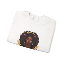 Load image into Gallery viewer, Black History African American Woman Gods Favorite Baddie Sweatshirt, Black Princess Self Love Crewneck Pullover, Unisex Heavy Blend Jumper,
