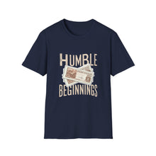 Load image into Gallery viewer, Humble Beginnings Unisex Softstyle T-Shirt, Inspirational Tee, Motivational Gift, Casual Wear, Everyday Apparel, Trendy Shirt
