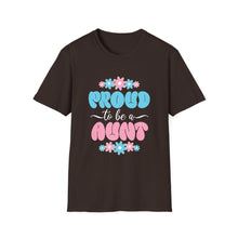 Load image into Gallery viewer, Proud Aunt T-Shirt | Unisex Softstyle Tee, Family Gift, Birthday Present, Mother's Day, Fun Casual Wear
