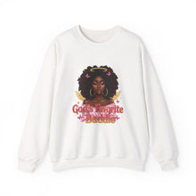 Load image into Gallery viewer, Black History African American Woman Gods Favorite Baddie Sweatshirt, Black Princess Self Love Crewneck Pullover, Unisex Heavy Blend Jumper,
