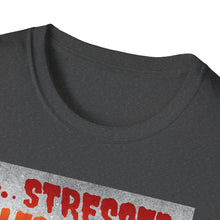 Load image into Gallery viewer, Stressed &amp; Blessed True Crime Obsessed T-Shirt, Graphic Tee for True Crime Lovers, Gift for Stay-at-Home Days, Casual Wear, Gift for Friends
