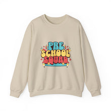Load image into Gallery viewer, Pre-School Squad Sweatshirt, Kids Crewneck, Fun Family Apparel, Back to School Gift, Comfortable Everyday Wear
