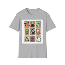Load image into Gallery viewer, Spooky Halloween T-Shirt for Adults, Unisex Softstyle Tee, Perfect for Halloween Parties, Trick-or-Treat, Costume Wear, Fall Fashion
