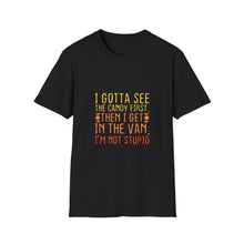 Load image into Gallery viewer, Playful Unisex T-Shirt for Candy Lovers - Funny Graphic Tee, Gift for Kids, Summer Wear, Trendy Statement Shirt, Halloween Outfit
