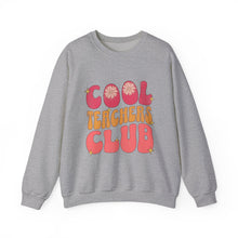 Load image into Gallery viewer, Cool Teachers Club Sweatshirt - Fun Teacher Apparel, Gift for Educators, Teacher Appreciation, School Spirit Wear, Cozy Unisex Crewneck
