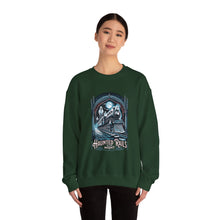 Load image into Gallery viewer, Haunted Rails Sweatshirt - Spooky Cozy Crewneck for Halloween, Perfect Gift for Ghost Lovers, Unisex Casual Wear
