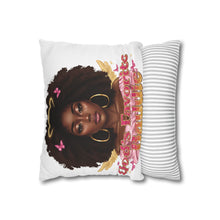 Load image into Gallery viewer, God's Favorite Baddie Decorative Pillowcase, Afrocentric Home Decor, Gift for Her, Inspirational Bedroom Accent, Cozy Throw Pillow [...]

