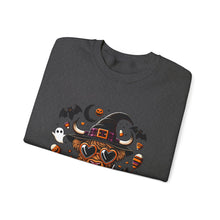 Load image into Gallery viewer, Halloween Dog Sweatshirt, Unisex Crewneck, Cozy Fall Apparel, Spooky Season Gift, Pet Lover's Top
