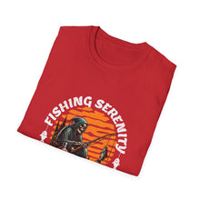 Load image into Gallery viewer, Unisex Fishing Serenity T-Shirt, Relaxed Life Tee for Fishing Enthusiasts, Outdoor Lover Gift, Casual Wear, Birthday Present, [...]
