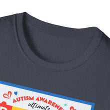 Load image into Gallery viewer, Autism Awareness Bingo T-Shirt, Unisex Softstyle Tee for Fundraising Events, Family Gatherings, Awareness Month, Gift for Supporters
