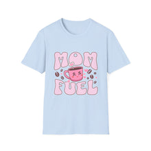 Load image into Gallery viewer, Mom Fuel T-Shirt, Cute Coffee Tee for Moms, Gift for Mother's Day, Casual Wear, Funny Mom Shirt, Unisex Softstyle T-Shirt
