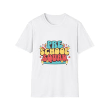 Load image into Gallery viewer, Playful Preschool Squad T-Shirt, Unisex Graphic Tee for Kids, Fun Birthday Gift, Back to School Apparel, Cute Family Outfit
