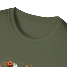 Load image into Gallery viewer, Seasonal Skull Graphic Unisex T-Shirt, Halloween Shirt, Edgy Apparel, Gift for Him/Her, Casual Wear, Trendy Tee
