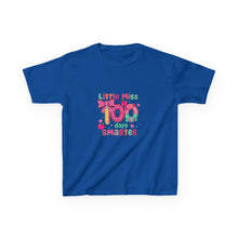Load image into Gallery viewer, Kids Heavy Cotton™ Tee: Little Miss Smarty, Fun Gift for Little Girls, Back to School Shirt, Birthday Present, Cute Kids Clothing
