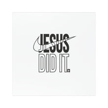 Load image into Gallery viewer, Jesus Did It Car Magnet, Faith-Based Car Decor, Christian Gift, Inspirational Magnet, Religious Car Accessory
