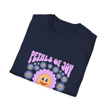 Load image into Gallery viewer, Petals of Joy T-Shirt, Flower Graphic Tee, Positive Vibe Apparel, Unisex Casual Shirt, Spring/Summer Fashion, Gift for Friends
