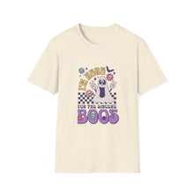Load image into Gallery viewer, Halloween Ghost T-Shirt, Unisex Softstyle, Funny Boo Shirt, Halloween Costume, Spooky Season Apparel, Gift for Ghost Lovers
