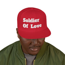 Load image into Gallery viewer, Embroidered Snapback Hat, Funny Quotes Soldier Of Love Cap, Adjustable Baseball Cap, Hip Hop Hat, Streetwear Accessories
