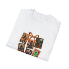 Load image into Gallery viewer, Halloween-Themed Unisex Softstyle T-Shirt, Spooky Graphic Tee, Trick or Treat Shirt, Fall Festival Apparel, Ghostly Vibe Wear
