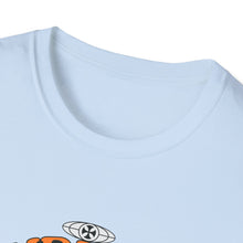 Load image into Gallery viewer, Surfing Afterlife T-Shirt, Unisex Graphic Tee, Beachwear, Gift for Surfers, Casual Summer Style, Unique Statement Shirt

