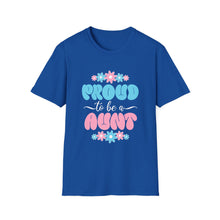 Load image into Gallery viewer, Proud Aunt T-Shirt | Unisex Softstyle Tee, Family Gift, Birthday Present, Mother's Day, Fun Casual Wear
