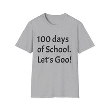 Load image into Gallery viewer, 100 Days of School Unisex Softstyle T-Shirt, Fun Teacher Shirt, Back to School, Student Gift, Classroom Celebration
