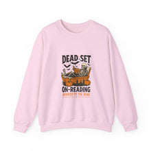 Load image into Gallery viewer, Halloween Reading Sweatshirt | Cozy Unisex Crewneck | Book Lovers Gift, Fall Fashion, Halloween Apparel, Spooky Season Essentials, [...]

