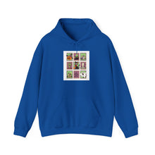 Load image into Gallery viewer, Botanical Collage Hoodie - Cozy Unisex Heavy Blend Sweatshirt, Gifts for Plant Lovers, Nature Lovers, Eco-Friendly Fashion, Unique Artwork
