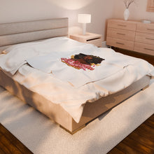 Load image into Gallery viewer, God's Favorite Baddie Velveteen Plush Blanket - Cozy Gift, Home Decor, Affirmation, Relaxation, Birthday or Self-Care

