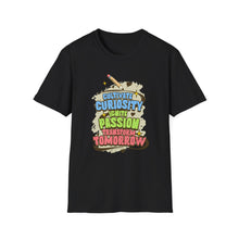 Load image into Gallery viewer, Curiosity &amp; Passion T-Shirt, Unisex Softstyle Tee, Inspirational Gift, Motivational Shirt, Education Apparel, Youth Empowerment
