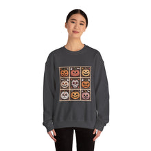 Load image into Gallery viewer, Halloween Pumpkin Patch Crewneck Sweatshirt, Cozy Fall Sweater, Unisex Halloween Apparel, Spooky Season Gear, Perfect for Halloween Parties
