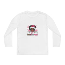 Load image into Gallery viewer, Christmas Kids Long Sleeve Tee, Just A Girl Who Loves Holiday Shirt, Children's Gift, Festive Youth Top, Winter Apparel
