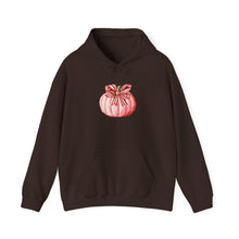Load image into Gallery viewer, Fall-Themed Hoodie with Pumpkin Design, Cozy Sweatshirt for Autumn, Perfect for Halloween and Thanksgiving, Gift for Him/Her, Unisex [...]
