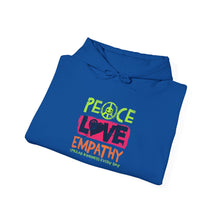 Load image into Gallery viewer, Peace Love Empathy Hoodie | Unisex Heavy Blend Sweatshirt for Comfort and Style, Ideal for Gift-Giving, Cozy Wear, and Everyday Use
