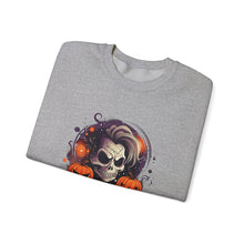 Load image into Gallery viewer, Rebel with a Cause Crewneck Sweatshirt | Halloween Sweatshirt, Unisex Fall Apparel, Cozy Casual Wear, Spooky Season Clothing, Gothic Style
