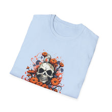 Load image into Gallery viewer, Seasonal Skull Graphic Unisex T-Shirt, Halloween Shirt, Edgy Apparel, Gift for Him/Her, Casual Wear, Trendy Tee
