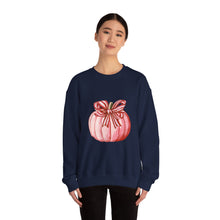 Load image into Gallery viewer, Pumpkin Illustrated Crewneck Sweatshirt for Fall, Cozy Autumn Apparel, Cute Sweatshirt for Thanksgiving, Seasonal Gift, Pumpkin [...]
