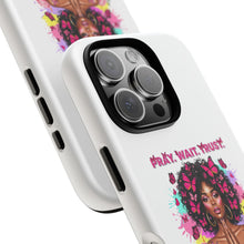 Load image into Gallery viewer, Inspirational Phone Case, Pray Wait Trust God Has a Plan, Spiritual Gift, Motivational Decor, Faith-Based Accessory
