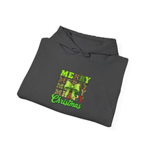 Load image into Gallery viewer, Merry Christmas Hooded Sweatshirt, Unisex Sweatshirt for Holidays, Festive Winter Wear, Cozy Gift for Family, Christmas Style

