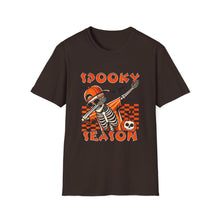 Load image into Gallery viewer, Halloween Skeleton T-Shirt, Spooky Season Tee, Unisex Softstyle Shirt, Fall Fashion, Halloween Costume Top
