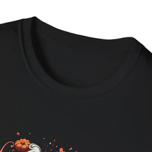 Load image into Gallery viewer, Seasonal Skull Graphic Unisex T-Shirt, Halloween Shirt, Edgy Apparel, Gift for Him/Her, Casual Wear, Trendy Tee
