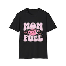 Load image into Gallery viewer, Mom Fuel T-Shirt, Cute Coffee Tee for Moms, Gift for Mother's Day, Casual Wear, Funny Mom Shirt, Unisex Softstyle T-Shirt
