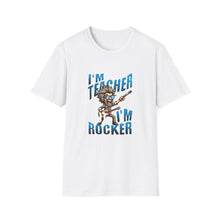 Load image into Gallery viewer, Rocker Teacher T-Shirt, Funny Teacher Tee, Unisex Graphic Tee, Softstyle Shirt, Teacher Appreciation Gift
