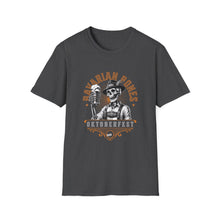 Load image into Gallery viewer, Rustic Skeleton T-Shirt, Graphic Tee for Day of the Dead, Casual Wear, Unique Gift, Halloween Shirt
