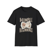 Load image into Gallery viewer, Humble Beginnings Unisex Softstyle T-Shirt, Inspirational Tee, Motivational Gift, Casual Wear, Everyday Apparel, Trendy Shirt
