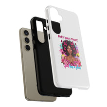 Load image into Gallery viewer, Inspirational Phone Case, Pray Wait Trust God Has a Plan, Spiritual Gift, Motivational Decor, Faith-Based Accessory
